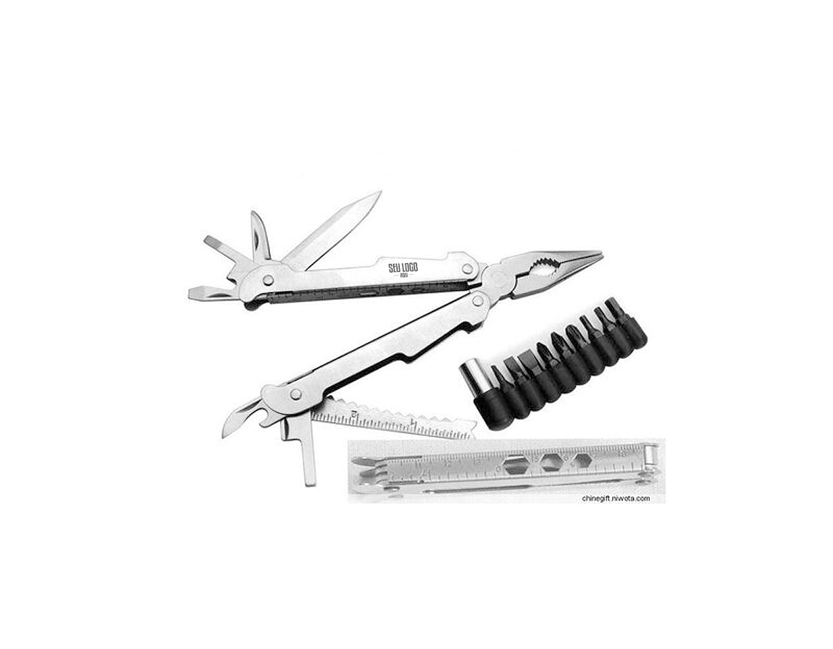 O alicate multifunções com chaves de fenda integra praticidade e versatilidade. Ideal para pequenos reparos, seu design compacto inclui diversas ferramentas úteis, como chave de fenda e outros acessórios, garantindo eficiência em qualquer tarefa manual