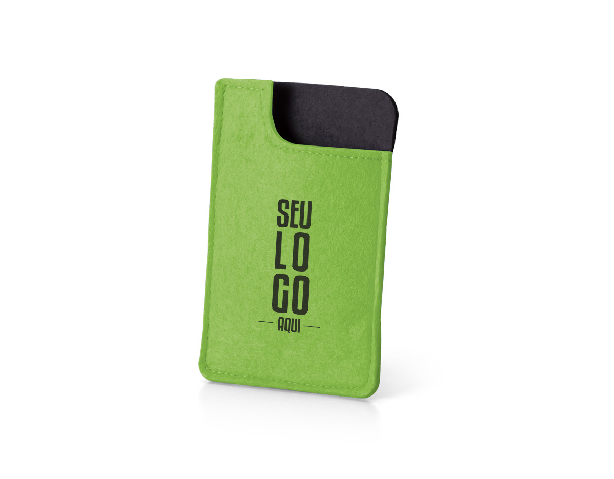 Bolsa em feltro para celular, com dimensões compactas de 8,3cmx 13,4cm x 6 mm. Feita para proteger e transportar seu dispositivo com segurança, oferece um design simples e funcional em material durável.
