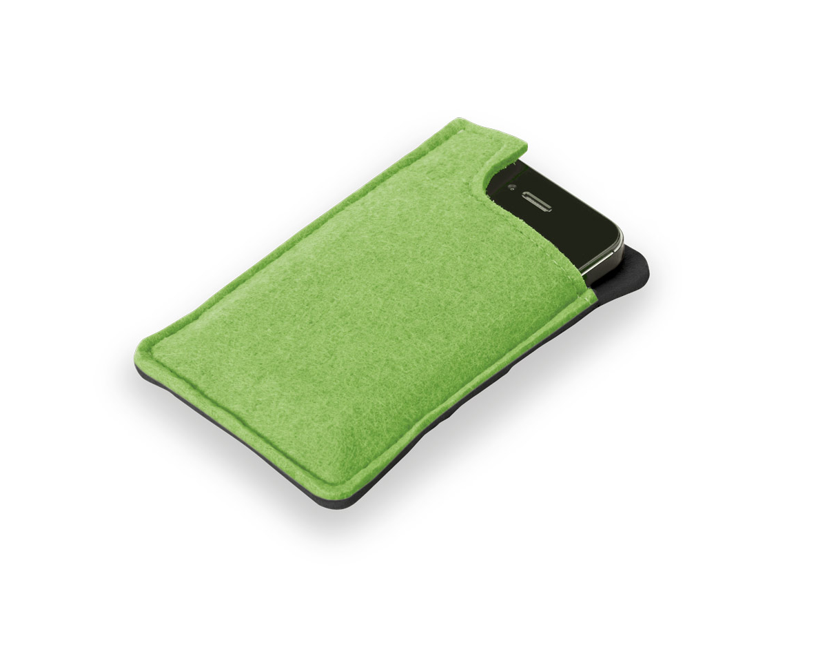 Bolsa em feltro para celular, com dimensões compactas de 8,3cmx 13,4cm x 6 mm. Feita para proteger e transportar seu dispositivo com segurança, oferece um design simples e funcional em material durável.
