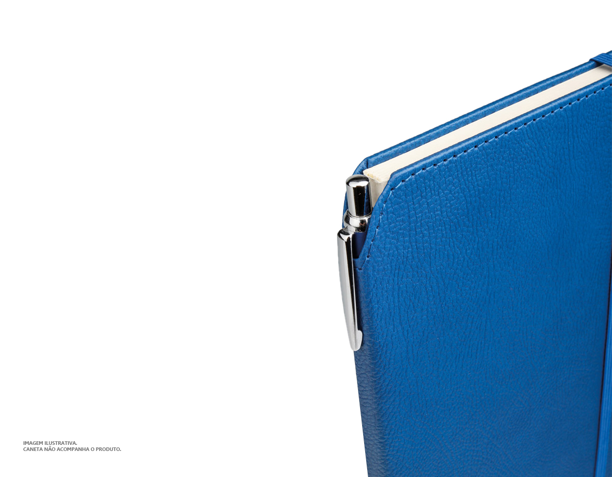 Caderno A6 de capa dura em cortiça. Interior com 80 folhas lisas cor marfim, em papel proveniente de gestão florestal sustentável. Incluso fita separadora e elástico para fecho do bloco. 90 x 142 mm