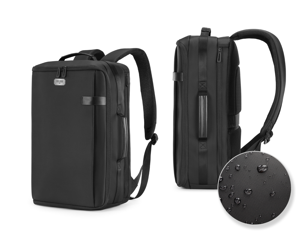 Mochila/Pasta premium, produzida em poliéster acolchoado, divisória com ampla abertura para acomodar vestuário e outros pertences, alças de ombro acolchoadas,alça na lateral para locomoção, interior com divisórias com zíper para acomodar pequenos objetos, engate para mala de viagem, aceita notebook de até 15,6”.