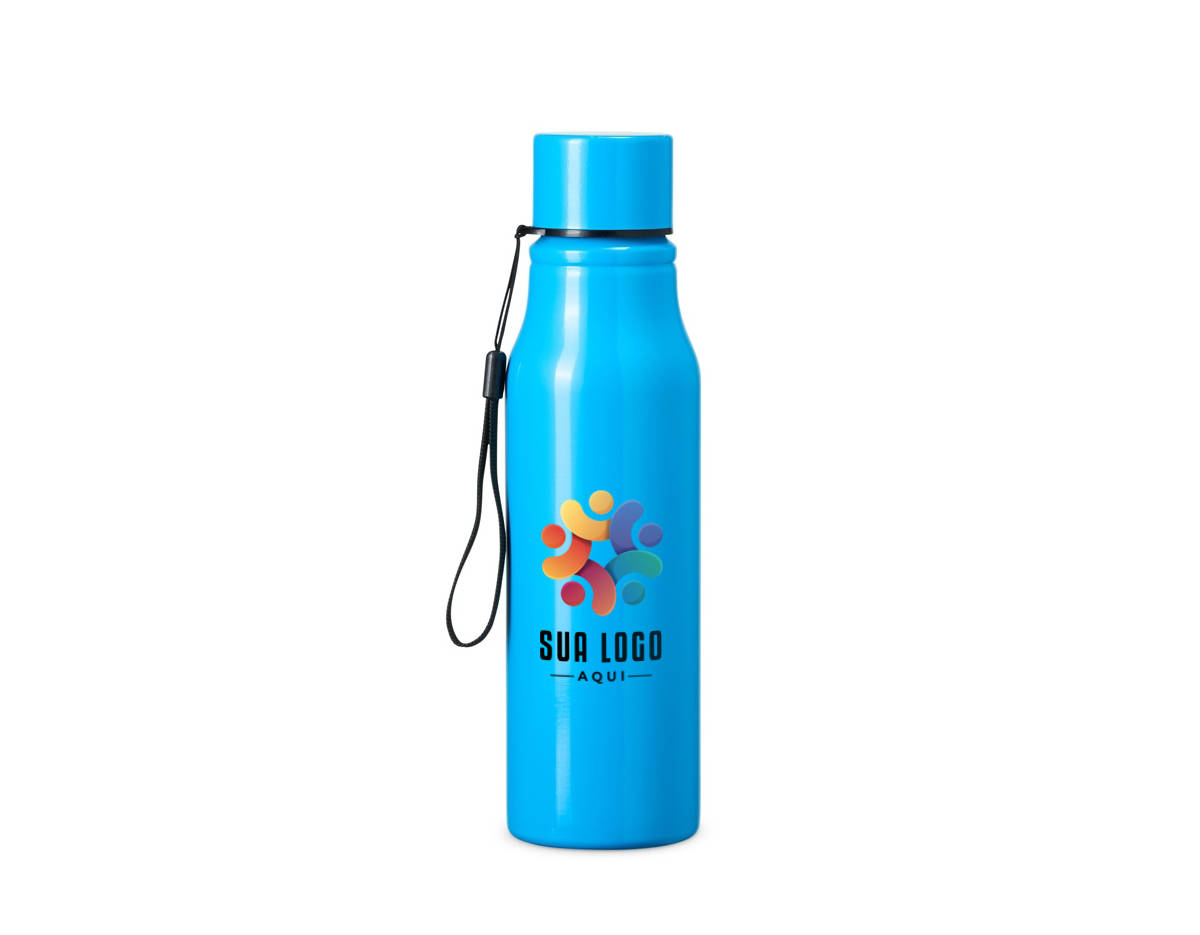 A garrafa em inox possui capacidade de 750 ml, ideal para manter suas bebidas à temperatura desejada. Sua tampa rosqueável assegura um fechamento seguro, enquanto a alça facilita o transporte, tornando-a uma opção prática para atividades diárias ou viagens. Um item funcional para quem busca qualidade e conveniência.
