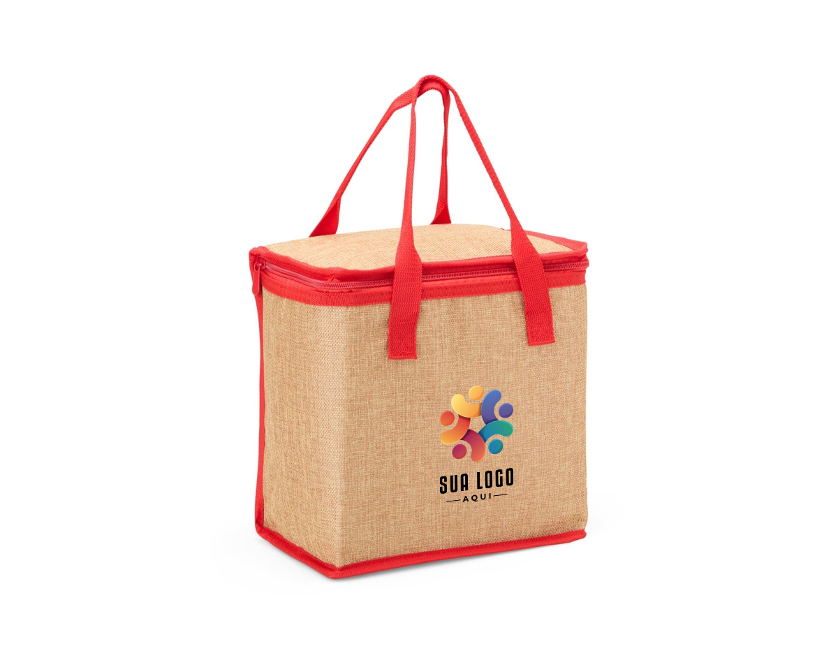 Feita em linho, esta bolsa térmica tem capacidade para até 17 litros. Sua estrutura combina durabilidade e sustentabilidade, oferecendo uma textura fresca e natural, ideal para quem busca praticidade e respeito ao meio ambiente.