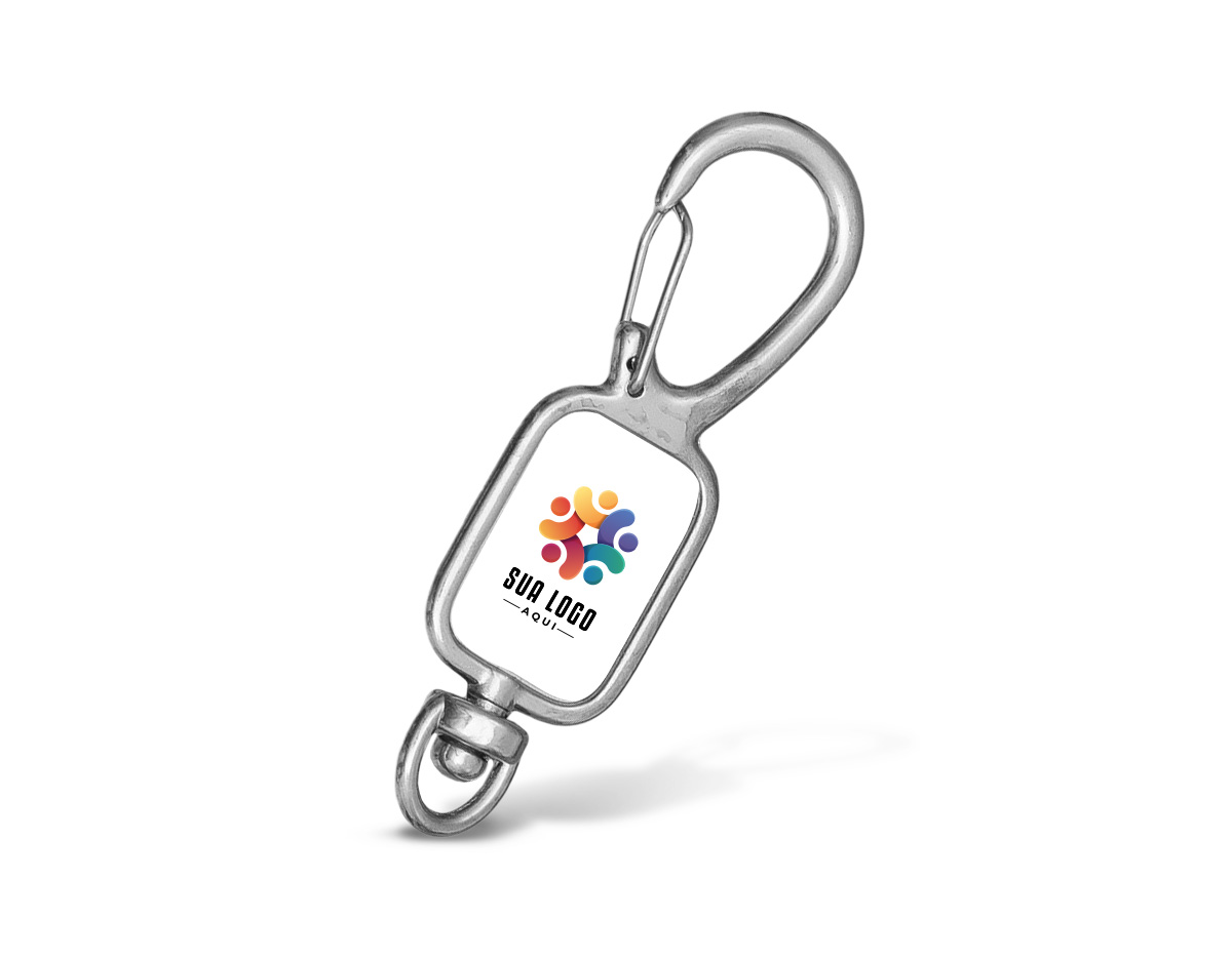 Chaveiro mosquetão feito em metal resistente, ideal para prender chaves, acessórios ou ferramentas de maneira prática e segura. Possui design funcional com fecho de mola, garantindo fácil manuseio e fixação. Compacto, é perfeito para uso diário ou atividades ao ar livre.
