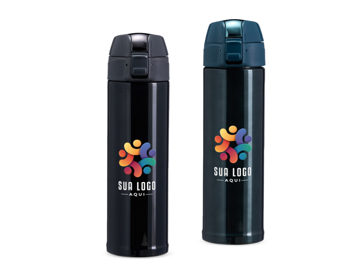 Para quem busca praticidade e desempenho em um só produto, a nossa garrafa térmica de 480ml é a escolha perfeita! Com tampa de trava segura e anel de silicone antivazamento, você pode carregá-la tranquilamente na bolsa ou mochila, sem se preocupar com vazamentos. O bocal foi projetado para uma experiência de consumo confortável, enquanto a vedação interna na tampa mantém as bebidas na temperatura ideal por muito mais tempo, seja quente ou fria. Compacta e eficiente, é a companheira ideal para acompanhar você em todos os momentos do dia!