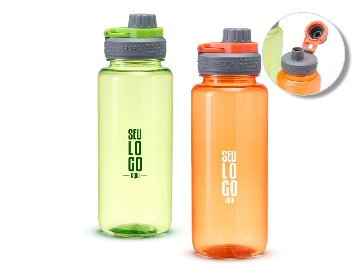 Grande na capacidade e compacta no design, nosso squeeze de 1 litro é a escolha certa para quem busca um produto resistente e prático para os dias de hidratação. Feita em plástico, ela se adapta ao seu ritmo, seja na academia, no parque ou no trabalho. Além disso, sua tampa é rosqueável e vem com uma proteção para o bocal e alça flexível, sendo uma verdadeira aliada na correria do dia.