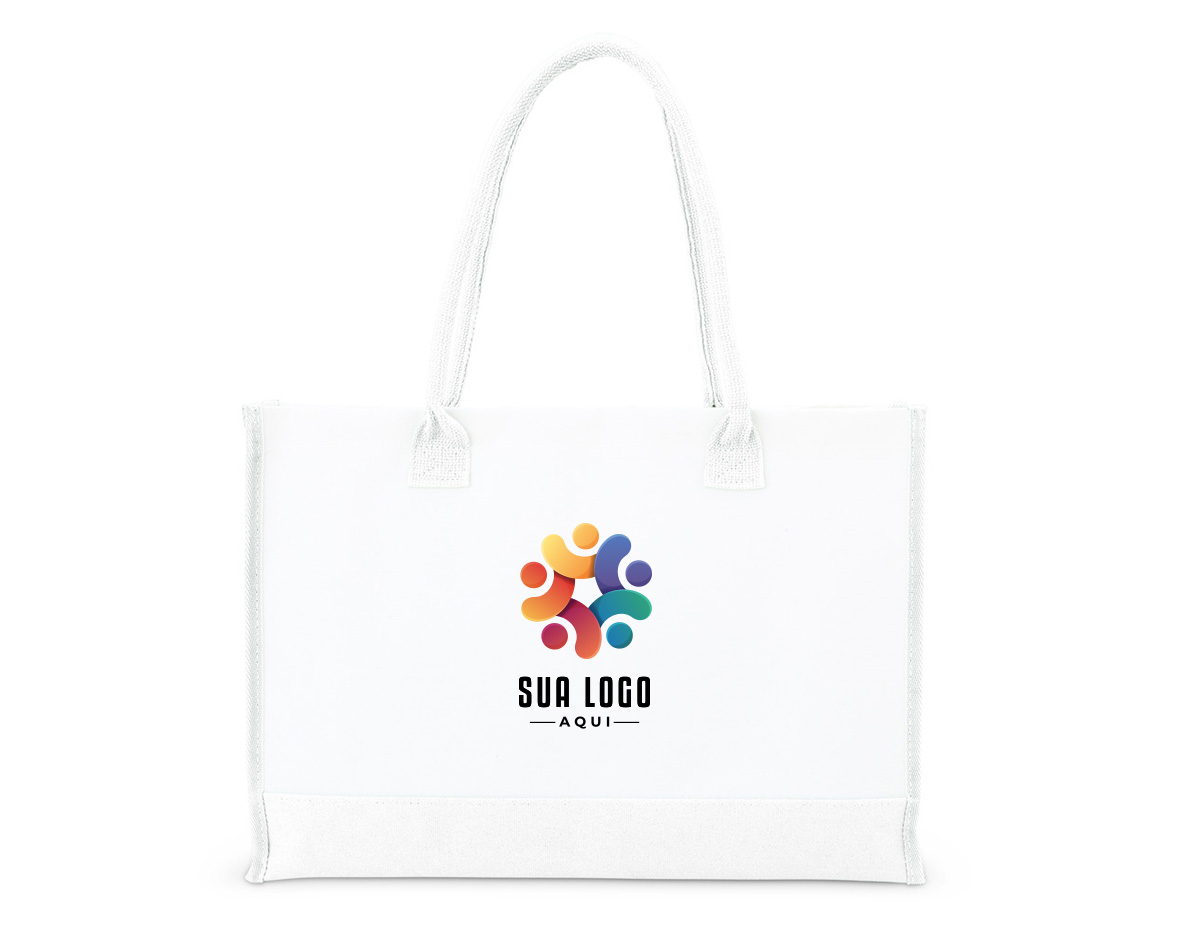 Resistência e design minimalista. Nossa sacola de lona é a escolha ideal para quem busca robustez com estilo moderno. Com alças reforçadas e estrutura de 474g/m², essa sacola oferece ampla profundidade, perfeita para transportar diversos itens sem comprometer a resistência.