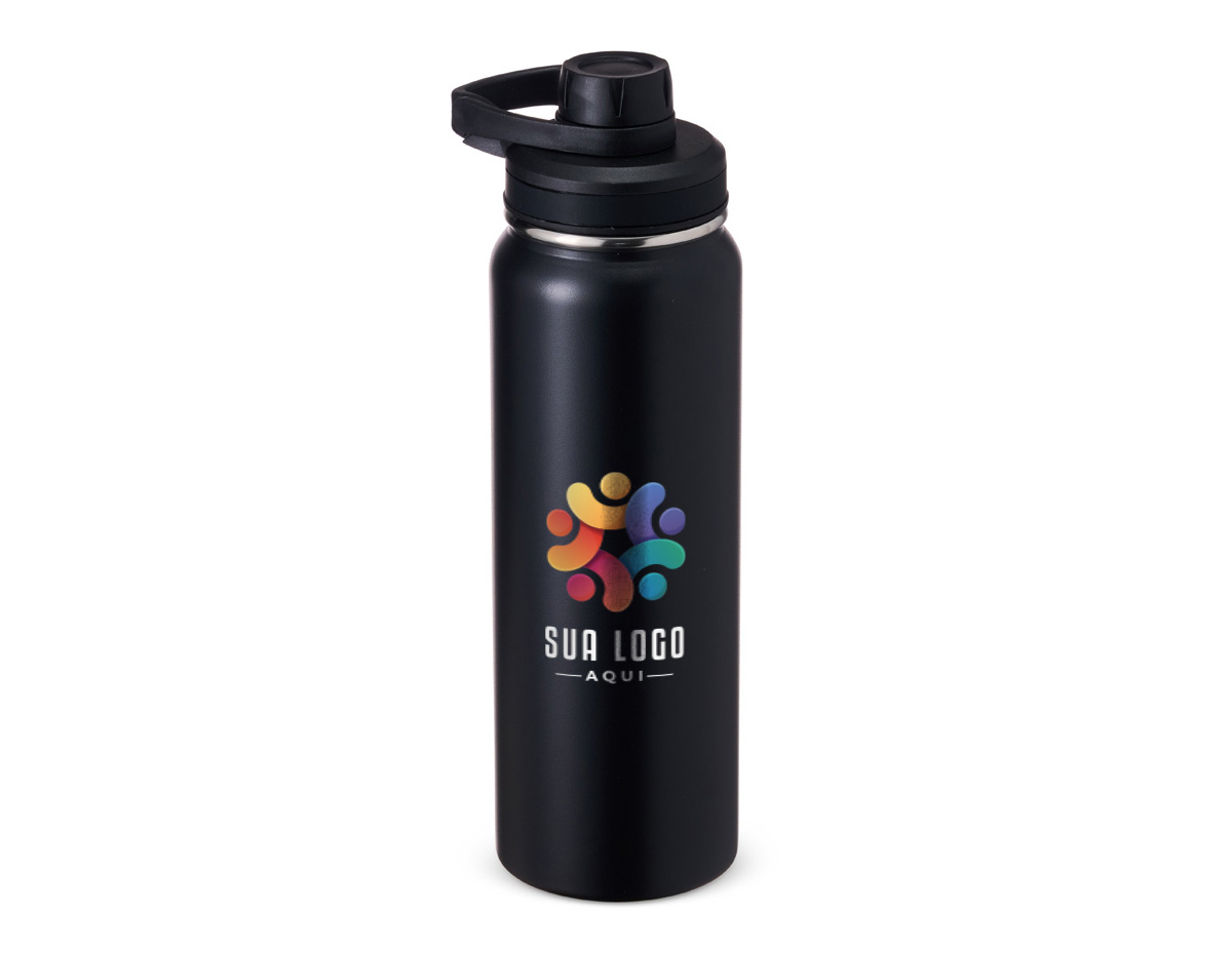 Chega de preocupações ao consumir suas bebidas! Nossa garrafa térmica de 850 ml, feita em inox, foi projetada para trazer mais praticidade ao seu dia a dia. Com uma trava embutida na tampa, ela se mantém fixa durante o uso, evitando o incômodo de "acidentes" — como a tampa que bate no rosto enquanto você bebe. Uma solução inteligente para quem busca conforto e eficiência!