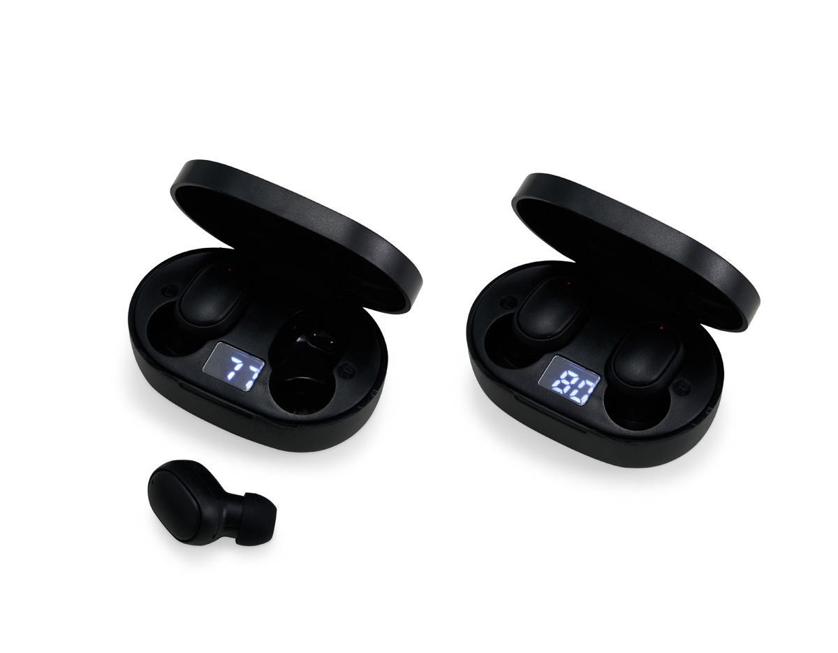 Buscando liberdade e praticidade para o seu dia a dia? Experimente nosso fone de ouvido com Bluetooth! É só abrir o Bluetooth, conectar o TWS, e curtir um encaixe confortável nos ouvidos e uma qualidade sonora incrível. O case acende uma luz ao carregar, adicionando um toque moderno e funcional ao acessório!