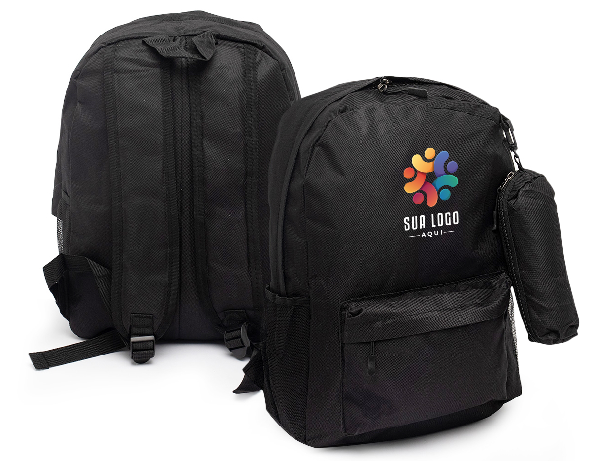 Mochila de nylon com capacidade de 27 litros, ideal para quem busca praticidade no dia a dia. Possui dois compartimentos principais, incluindo um bolso raso para notebook de até 15,6 polegadas, e bolsos laterais telados para acessórios adicionais. A mochila também acompanha um estojo de nylon, oferecendo mais organização para seus itens. Seu design versátil e funcional é perfeito para trabalho, estudos ou viagens curtas.