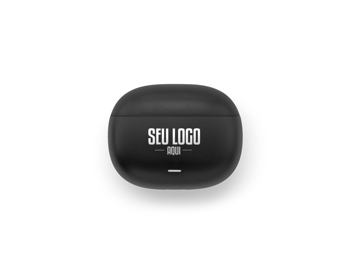 Fone de ouvido wireless em ABS 100% reciclado. Transmissão sem fios BT 5.3 com autonomia, aproximadamente, de 6 horas. Função para atender chamadas, controlo de volume e conexão à playlist do dispositivo móvel. Incluso cabo de carregamento USB-C e pares extra em borracha. Fornecido em caixa presente de papel kraft. Caixa: 75 x 150 x 45 mm