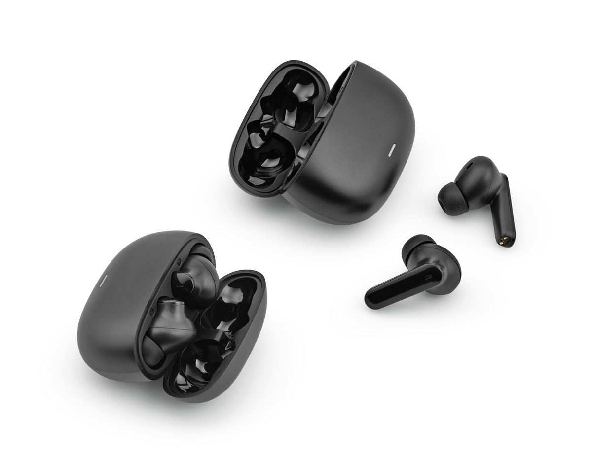 Fone de ouvido wireless em ABS 100% reciclado. Transmissão sem fios BT 5.3 com autonomia, aproximadamente, de 6 horas. Função para atender chamadas, controlo de volume e conexão à playlist do dispositivo móvel. Incluso cabo de carregamento USB-C e pares extra em borracha. Fornecido em caixa presente de papel kraft. Caixa: 75 x 150 x 45 mm