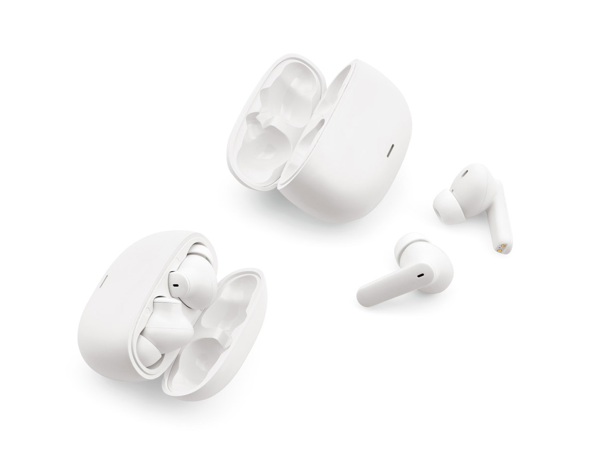 Fone de ouvido wireless em ABS 100% reciclado. Transmissão sem fios BT 5.3 com autonomia, aproximadamente, de 6 horas. Função para atender chamadas, controlo de volume e conexão à playlist do dispositivo móvel. Incluso cabo de carregamento USB-C e pares extra em borracha. Fornecido em caixa presente de papel kraft. Caixa: 75 x 150 x 45 mm