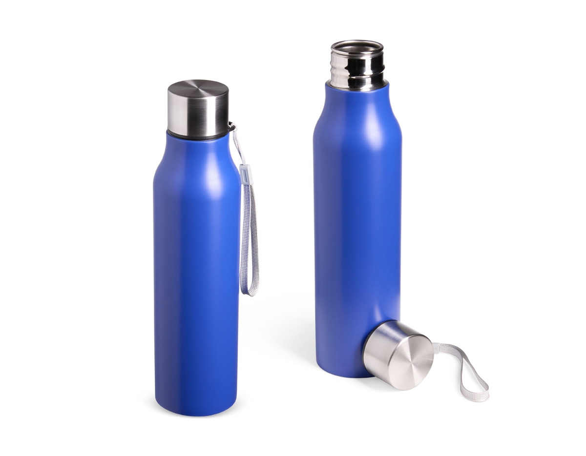 A garrafa inox de 1 litro é a opção perfeita para quem precisa de praticidade e resistência no dia a dia. Feita em inox, é super durável e resistente. Sua tampa de alumínio, possui silicone de vedação interno, que diminui o risco de vazamentos, mantendo tudo seguro e sem bagunça. E, para facilitar o transporte, ela vem com uma alça de nylon, super confortável e resistente.