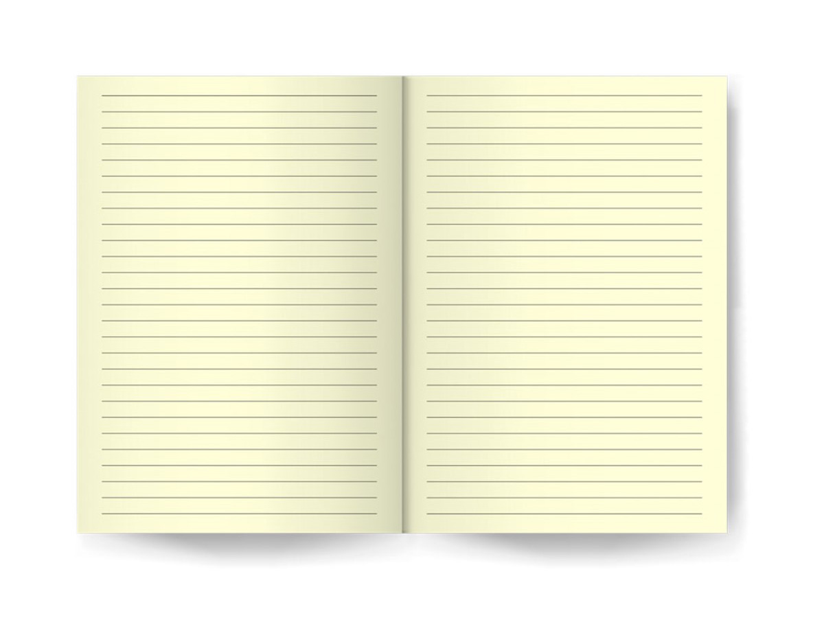 Caderneta tipo Moleskine com capa em kraft e páginas pautadas. Possui 80 folhas no formato 14x21 cm, ideal para anotações organizadas e uso diário. Leve e prática para levar em qualquer lugar.