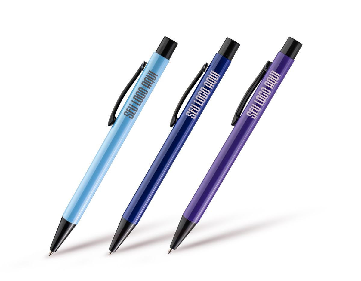 Para anotar cada detalhe com elegância, conheça a união da sofisticação com a praticidade em um design impecável. Com acabamento vibrante e de diversas cores, possui acionamento por clique, conta com carga esferográfica azul de 1.0mm, que garante uma escrita macia, fluída e precisa. Perfeita para quem valoriza estilo e funcionalidade em cada movimento!
