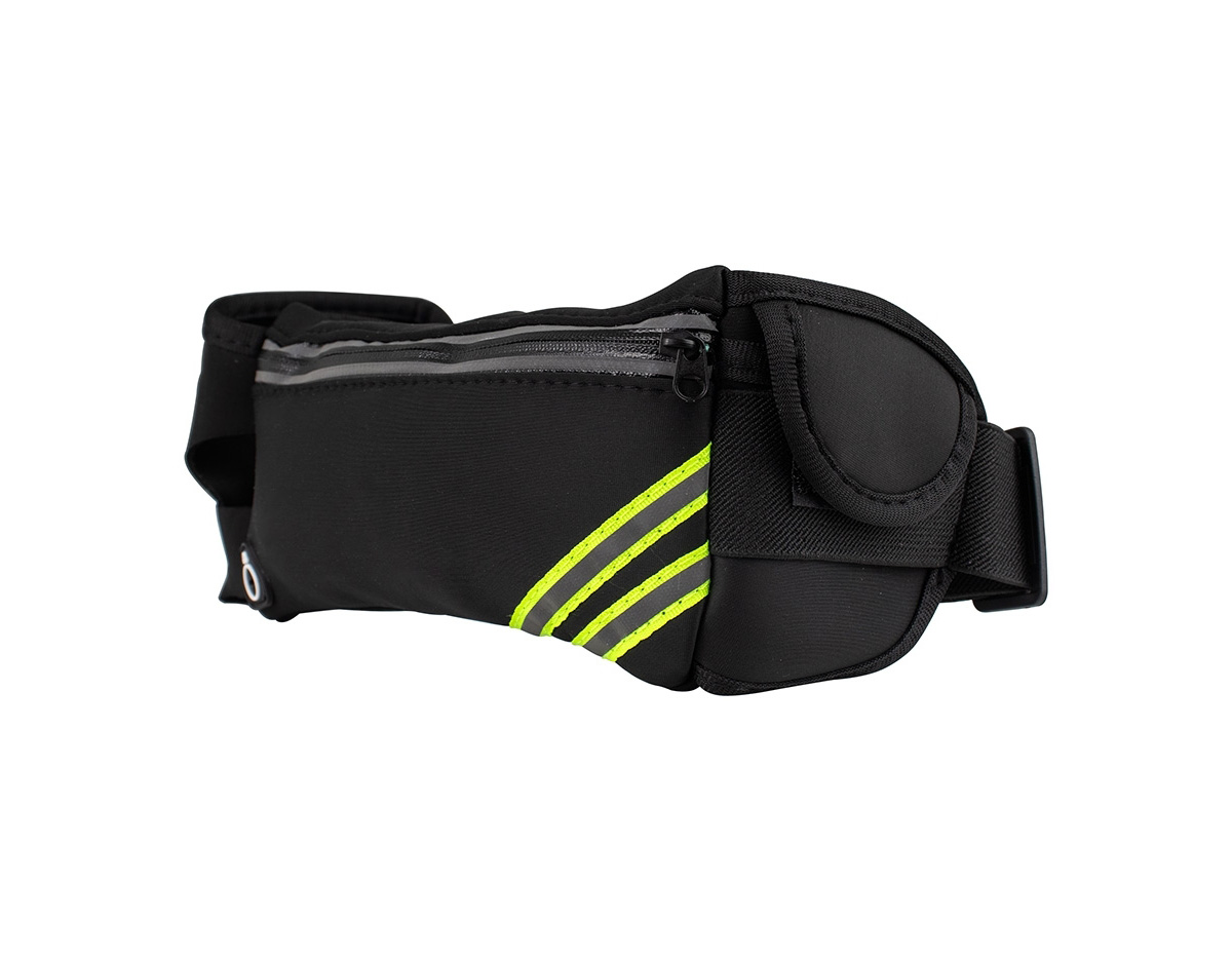 Torne suas caminhadas ainda mais práticas com esta pochete funcional! Fabricada em neoprene e resistente à água, ela é perfeita para qualquer aventura. Possui um bolso principal espaçoso, ideal para celulares, com uma divisória interna que protege a tela de riscos e organiza outros itens. Na parte externa, conta com um compartimento exclusivo para garrafinhas de água ou isotônicos e um bolso menor, ideal para chaves, documentos ou pequenos objetos como pastilhas. Leve e discreta, essa pochete ainda oferece saída para fones de ouvido e faixas refletivas, garantindo mais segurança durante corridas noturnas.