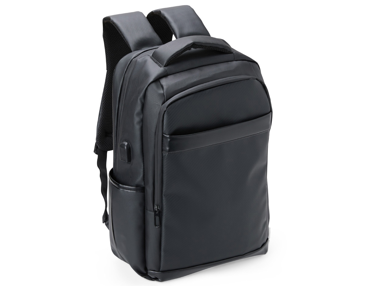 Mochila de 21L em couro sintético, com 4 compartimentos, espaço p/ notebook 15,6", USB, antifurto, engate p/ malas e alças acolchoadas. Conforto e estilo no dia a dia corporativo!

Se quiser uma versão com outro foco (mais técnica, mais criativa, mais comercial), posso adaptar também!