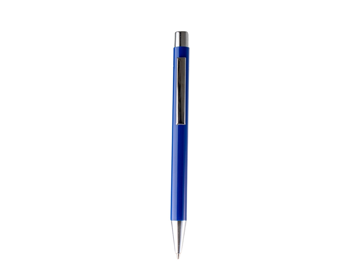 Essa caneta metálica é perfeita para tornar as anotações do dia a dia mais eficientes. Com acionamento por clique e carga esferográfica azul de 1.0mm, ela garante uma escrita suave e confortável em qualquer ocasião.