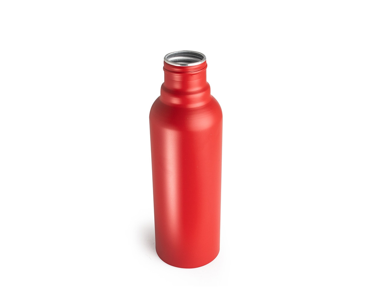 Garrafa de Alumínio 800ml – Leve, resistente e prática para o dia a dia. Possui tampa plástica rosqueável com alça integrada, garantindo fácil transporte e segurança no uso. Ideal para hidratação em qualquer momento!