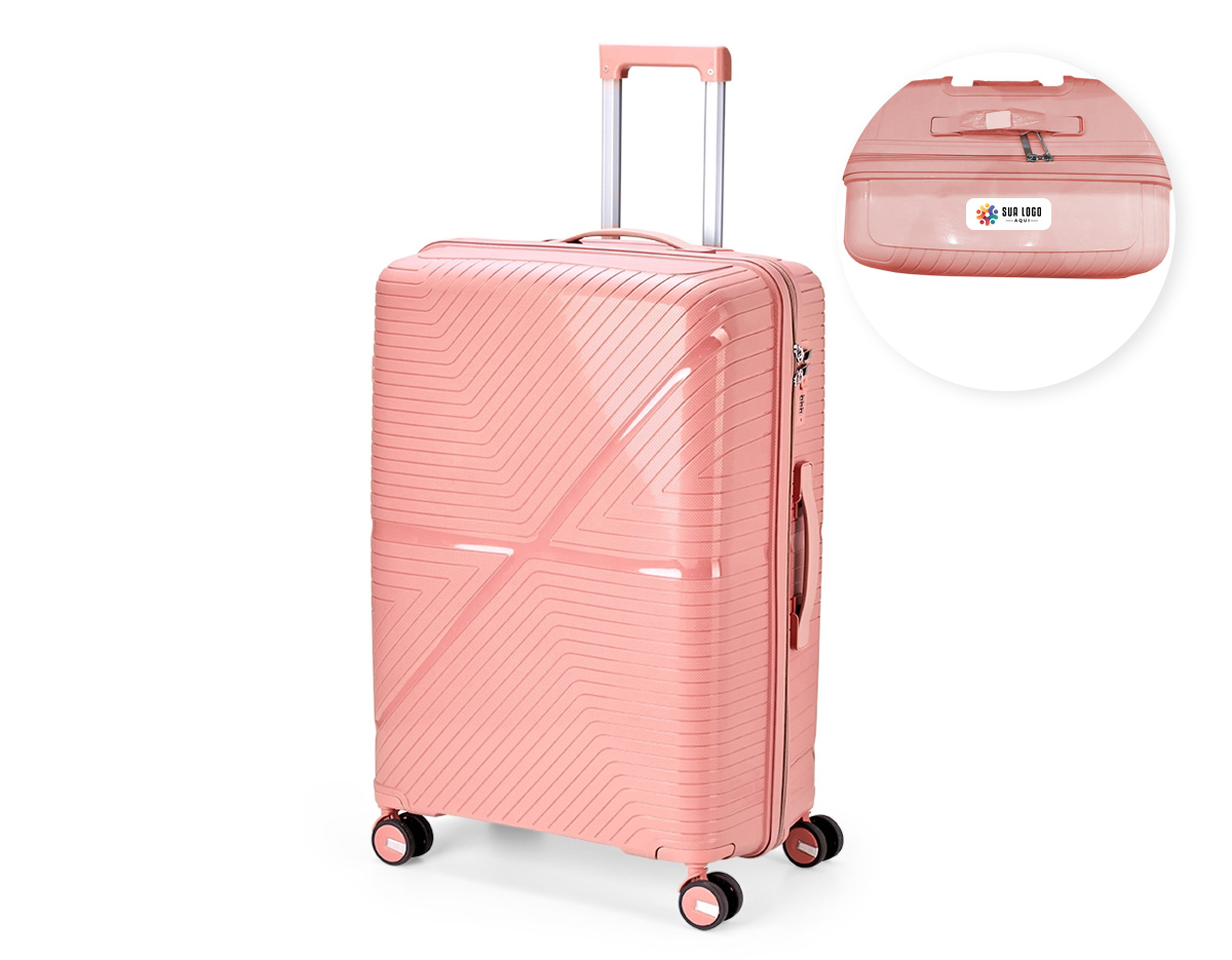 Projetada para oferecer praticidade e conforto, esta mala une o plástico resistente a um design exclusivo. Perfeita para qualquer viagem, ela apresenta um interior inteligente com divisória equipada com bolso em tela e cinta compressora, garantindo organização e segurança para os seus pertences. Com 4 apoios laterais para maior estabilidade e 4 rodas com giro 360°, proporciona locomoção suave em qualquer direção. O puxador ergonômico, as duas alças de mão e o cadeado TSA agregam proteção, mobilidade e facilidade no manuseio. Ideal para quem busca espaço, funcionalidade e segurança em suas viagens.