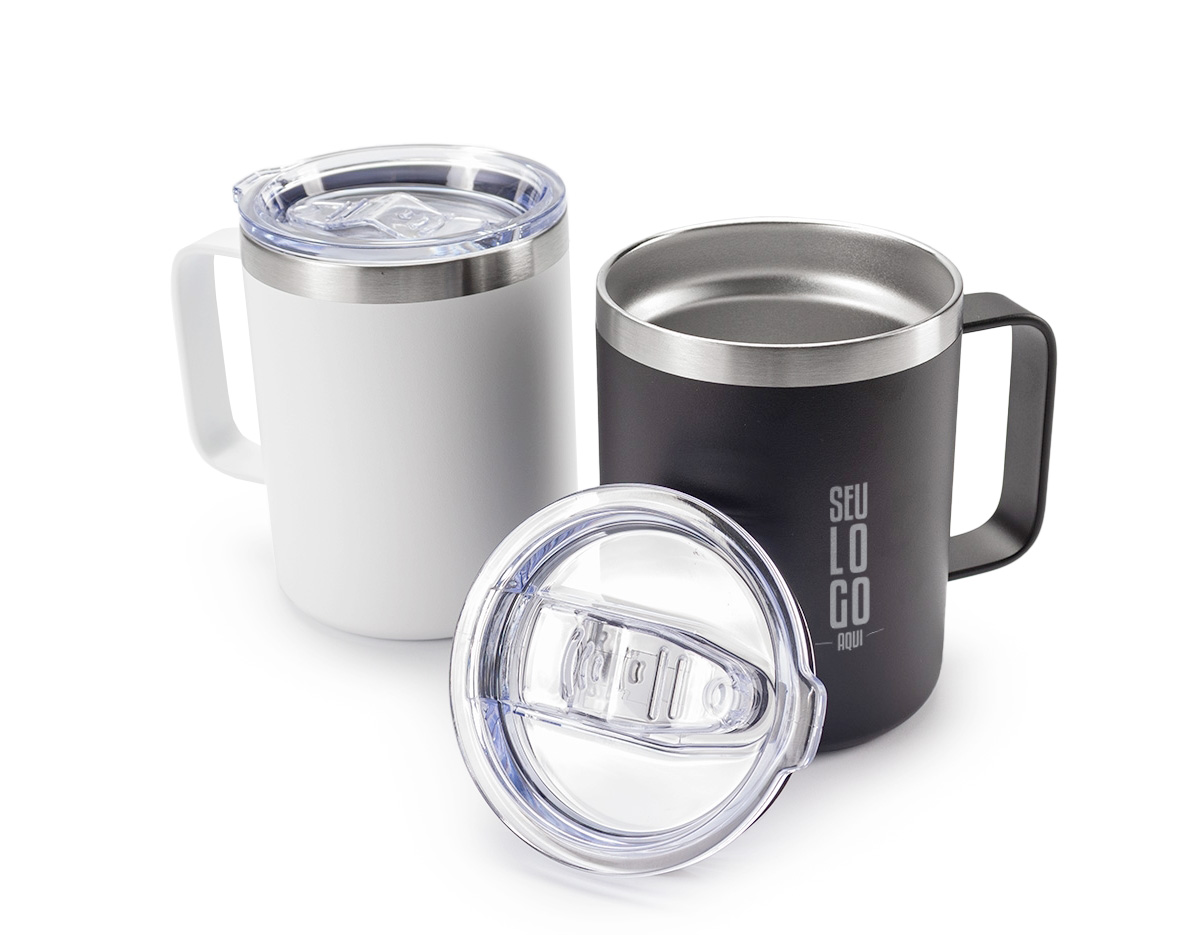 Caneca térmica de inox com capacidade de 350ml, ideal para manter bebidas quentes ou frias por mais tempo. Possui parede dupla para melhor isolamento térmico, garantindo mais eficiência. Acompanha tampa acrílica com bocal para facilitar o consumo e trava de segurança para evitar vazamentos. Compacta e durável, é perfeita para o dia a dia, trabalho, viagens ou atividades ao ar livre.