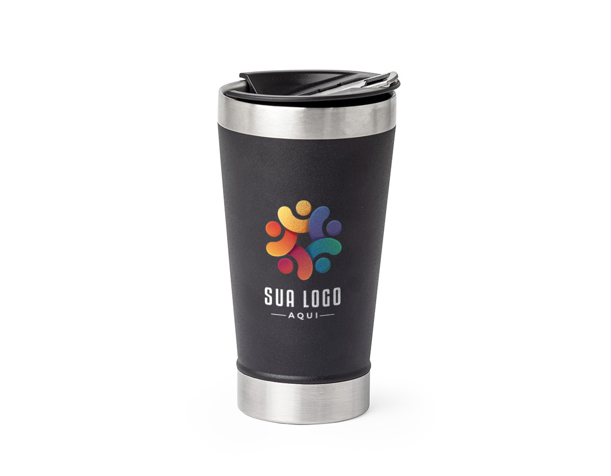 Copo térmico inox 500ml com tampa e abridor, ideal para manter sua bebida na temperatura certa por mais tempo. Possui acabamento levemente texturizado para melhor aderência e conforto ao segurar. A tampa é livre de BPA, garantindo mais segurança para o consumo. Design moderno e prático, perfeito para uso diário, viagens e passeios. Resistente e fácil de limpar, sendo um excelente companheiro para qualquer ocasião