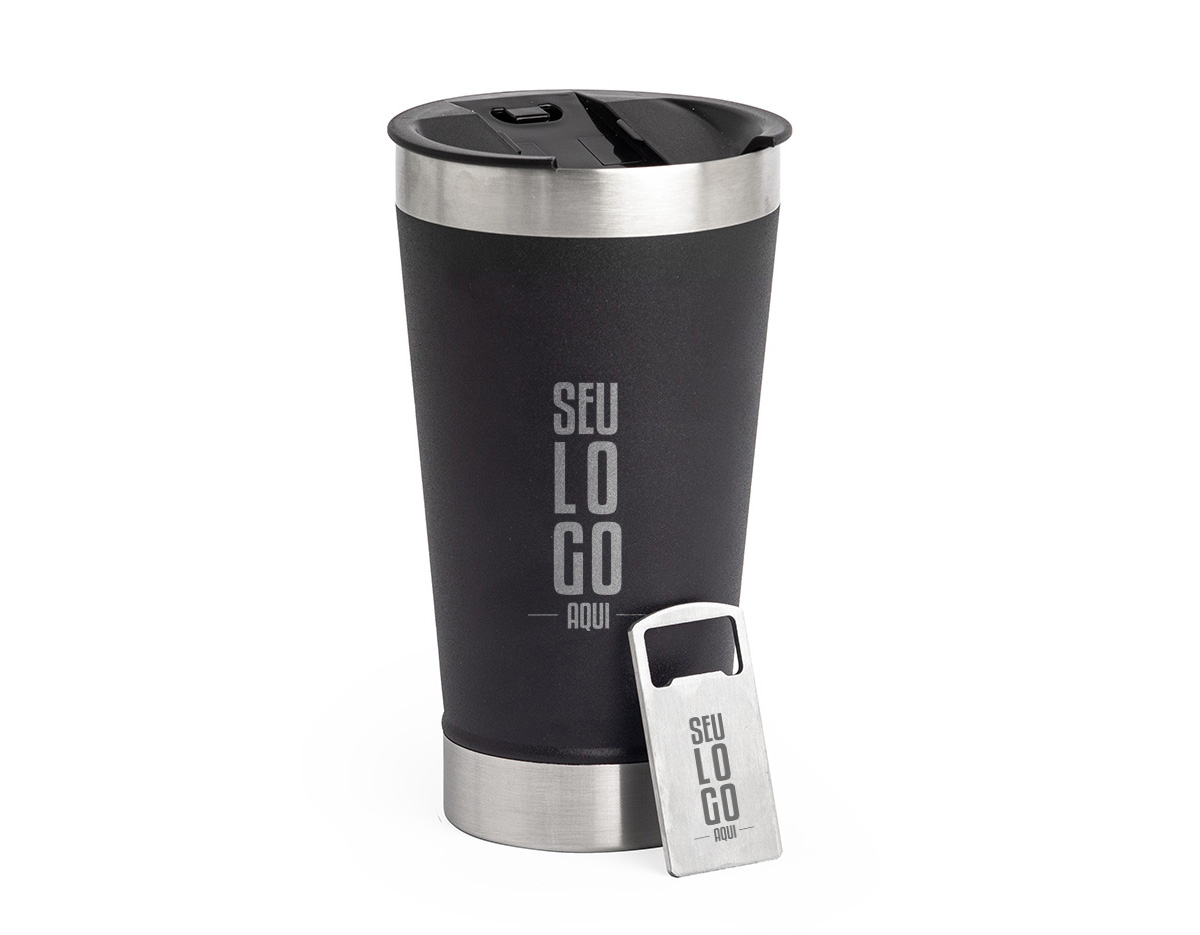 Copo térmico inox 500ml com tampa e abridor, ideal para manter sua bebida na temperatura certa por mais tempo. Possui acabamento levemente texturizado para melhor aderência e conforto ao segurar. A tampa é livre de BPA, garantindo mais segurança para o consumo. Design moderno e prático, perfeito para uso diário, viagens e passeios. Resistente e fácil de limpar, sendo um excelente companheiro para qualquer ocasião