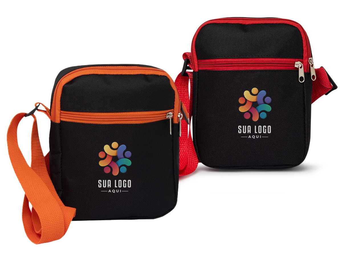 Bolsa de ombro em nylon, resistente e estilosa, com dois compartimentos espaçosos. O principal conta com um bolso interno telado para melhor organização. Possui alça ajustável para maior conforto e versatilidade.
