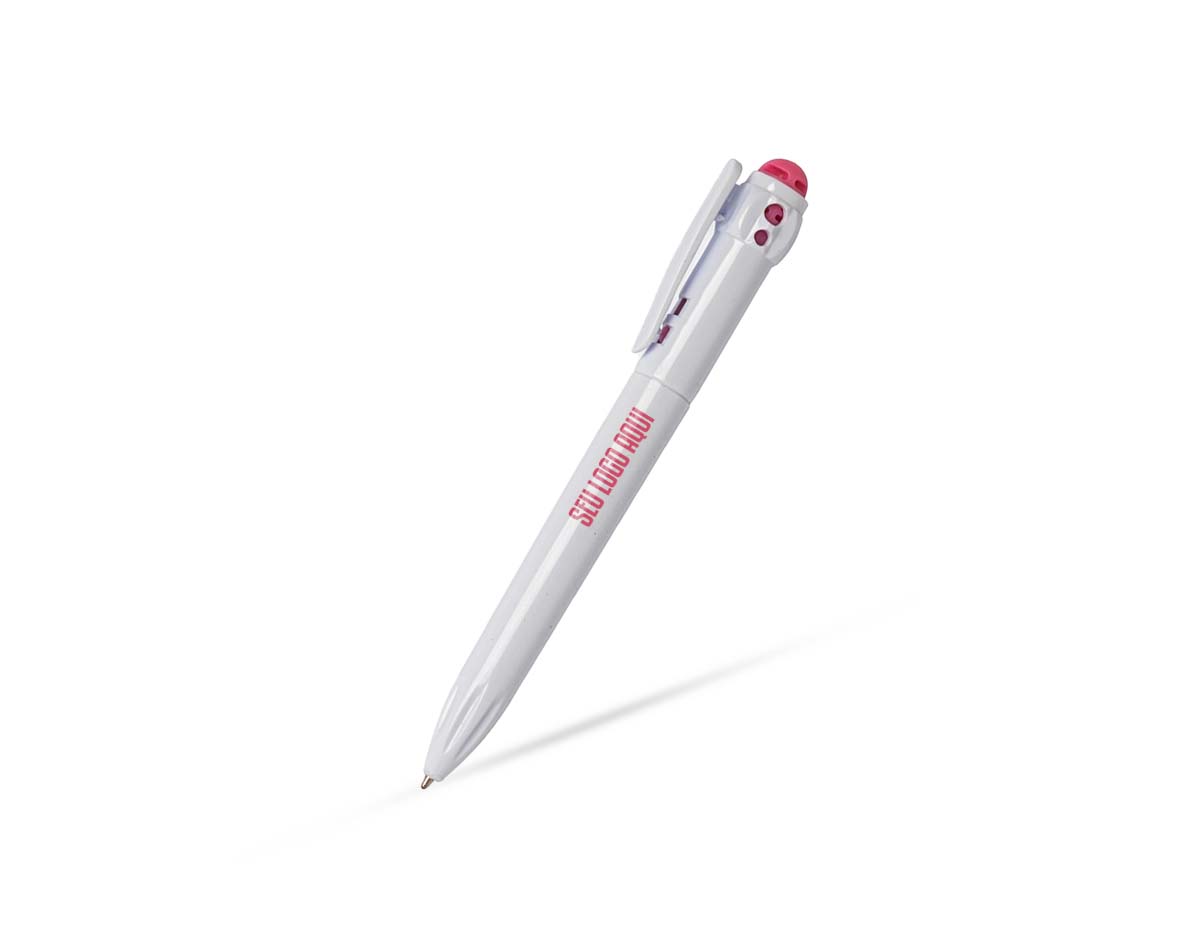 Feita para acompanhar ideias, a nossa caneta plástica combina precisão e conforto. Com carga esferográfica 1.0mm azul, oferece escrita suave e consistente, perfeita para todas as ocasiões que precisem de registros de forma eficiente. O acionamento por clique garante facilidade e rapidez, ideal para quem está sempre em movimento.