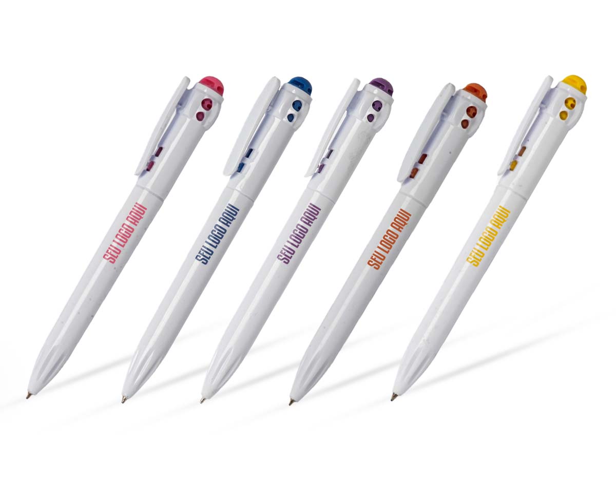 Feita para acompanhar ideias, a nossa caneta plástica combina precisão e conforto. Com carga esferográfica 1.0mm azul, oferece escrita suave e consistente, perfeita para todas as ocasiões que precisem de registros de forma eficiente. O acionamento por clique garante facilidade e rapidez, ideal para quem está sempre em movimento.