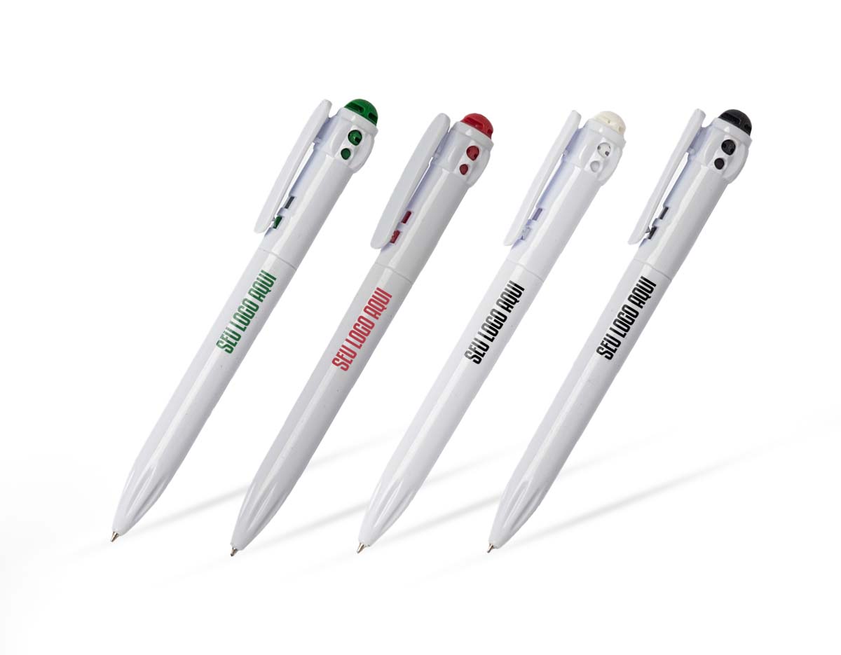 Feita para acompanhar ideias, a nossa caneta plástica combina precisão e conforto. Com carga esferográfica 1.0mm azul, oferece escrita suave e consistente, perfeita para todas as ocasiões que precisem de registros de forma eficiente. O acionamento por clique garante facilidade e rapidez, ideal para quem está sempre em movimento.