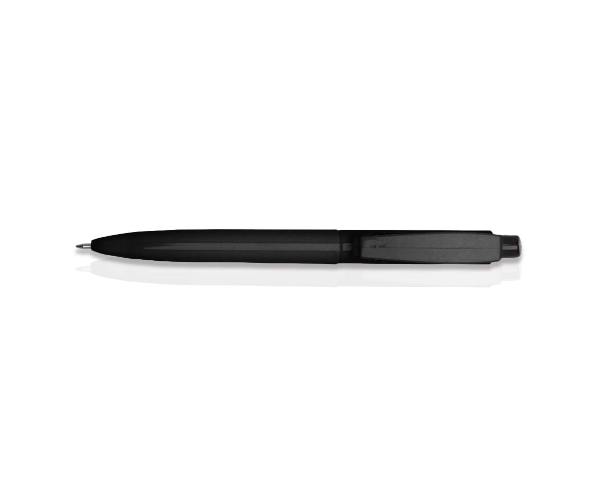 Caneta plástica com carga esferográfica azul, ideal para uma escrita macia e contínua. Seu acionamento por clique proporciona praticidade e rapidez no uso diário. Leve e ergonômica, garante conforto durante o manuseio, sendo perfeita para anotações, estudos e trabalho. Seu design moderno combina funcionalidade e estilo, tornando-a uma excelente opção para uso pessoal ou como brinde promocional