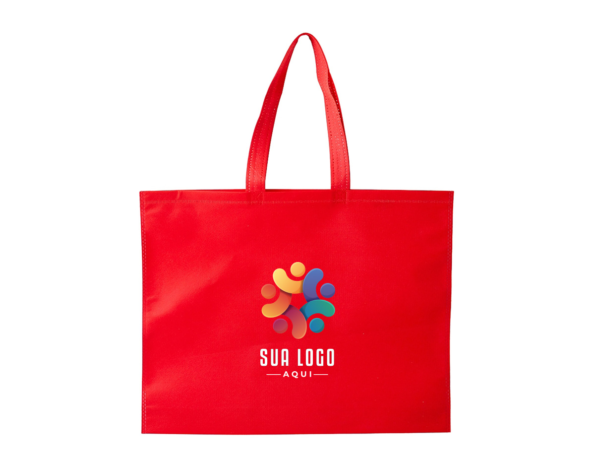 Sacola de TNT com costura termo selada, resistente e leve, ideal para o dia a dia. Seu material reutilizável e ecológico contribui para a redução do uso de plásticos, tornando-a uma excelente opção sustentável. Perfeita para eventos, feiras e compras, possui design versátil e pode ser personalizada. Prática e durável, oferece excelente custo-benefício para quem busca funcionalidade e consciência ambiental