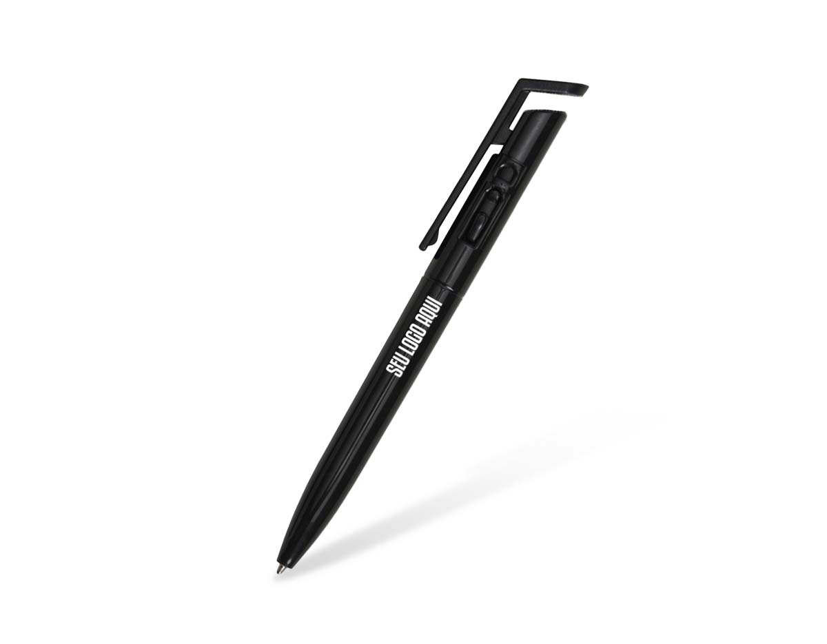 Caneta plástica com carga esferográfica azul de 1.0mm, proporcionando escrita suave e uniforme. Possui acionamento por clique, garantindo praticidade e agilidade no uso diário. Leve e ergonômica, oferece conforto mesmo em longos períodos de escrita. Seu design moderno e funcional a torna ideal para anotações, estudos e trabalho. Perfeita para uso pessoal ou como brinde promocional.