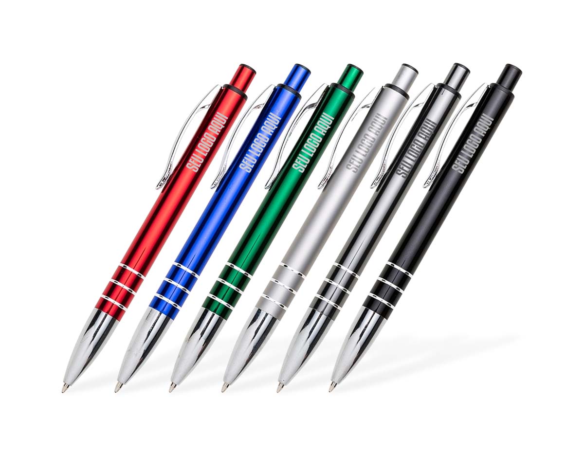 Caneta metálica com carga esferográfica azul, garantindo escrita suave e precisa. Seu acionamento por clique proporciona praticidade e agilidade no uso diário. Com design sofisticado e acabamento resistente, é ideal para anotações, estudos e trabalho. Leve e ergonômica, oferece conforto ao escrever. Perfeita para uso pessoal ou como brinde corporativo, unindo durabilidade, elegância e funcionalidade.