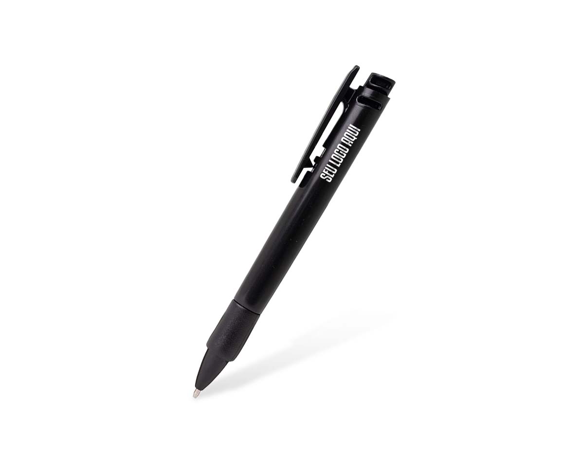 Caneta plástica com carga esferográfica azul de 1.0mm, ideal para escrita suave e contínua. Possui acionamento por clique, oferecendo praticidade no uso diário. Corpo leve e resistente, perfeita para escritório, escola ou uso pessoal.