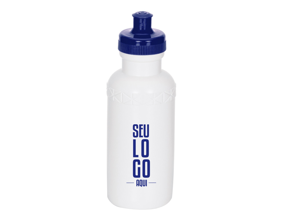 Squeeze de 500ml feito em plástico resistente, ideal para hidratação no dia a dia ou em atividades físicas. Possui detalhe em relevo na parte superior para melhor pegada e tampa de bico em plástico com rosqueamento seguro. Leve, prático e funcional.