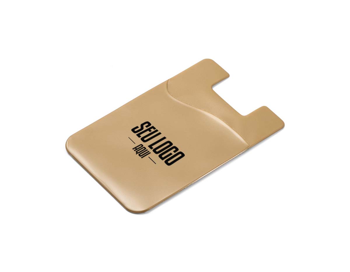 Porta-cartões para celular em PVC com adesivo autocolante na parte traseira, ideal para fixação segura em smartphones. Prático e funcional, comporta cartões, documentos ou dinheiro, facilitando o dia a dia com estilo e conveniência.