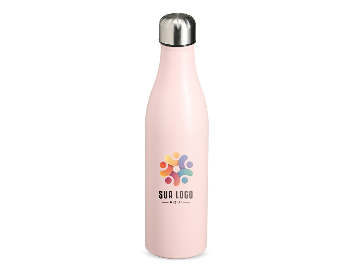 Garrafa térmica de alta performance com capacidade de 800ml, fabricada em aço inoxidável com parede dupla, que ajuda a conservar a temperatura das bebidas por mais tempo. A tampa rosqueável conta com detalhe externo em relevo, proporcionando um design moderno e melhor aderência no manuseio. Ideal para acompanhar sua rotina com estilo e praticidade.