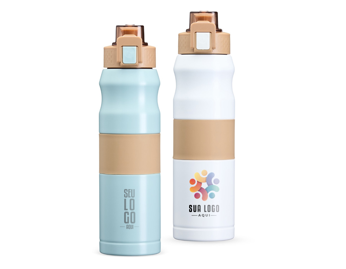 A squeeze térmica que vai te acompanhar em todos os momentos! Com 550ml de capacidade, ela é feita em inox SUS 304, trazendo resistência e praticidade para o dia a dia. A tampa rosqueável plástica com trava garante aquele toque de segurança, e a alça flexível facilita o transporte para qualquer lugar. Além disso, conta com um detalhe emborrachado removível, oferecendo uma pegada firme. Leve, prática e cheia de estilo para uma hidratação com muito mais conforto!