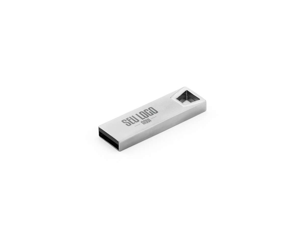 Pen drive compacto e resistente, fabricado em alumínio com tecnologia COB (Chip on Board), que oferece maior durabilidade e proteção contra impactos, poeira e umidade. Ideal para quem busca praticidade, segurança e design moderno no armazenamento de dados.