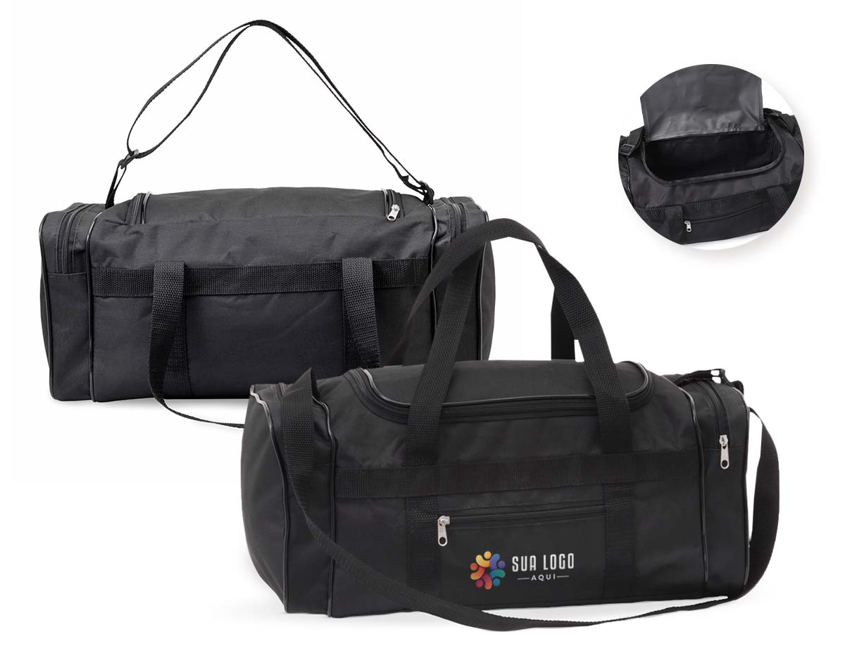 Bolsa de nylon com capacidade de 23 litros, equipada com quatro compartimentos para melhor organização. Possui alça transversal regulável e alças de mãos, oferecendo versatilidade e conforto no transporte. Ideal para uso diário ou viagens curtas.