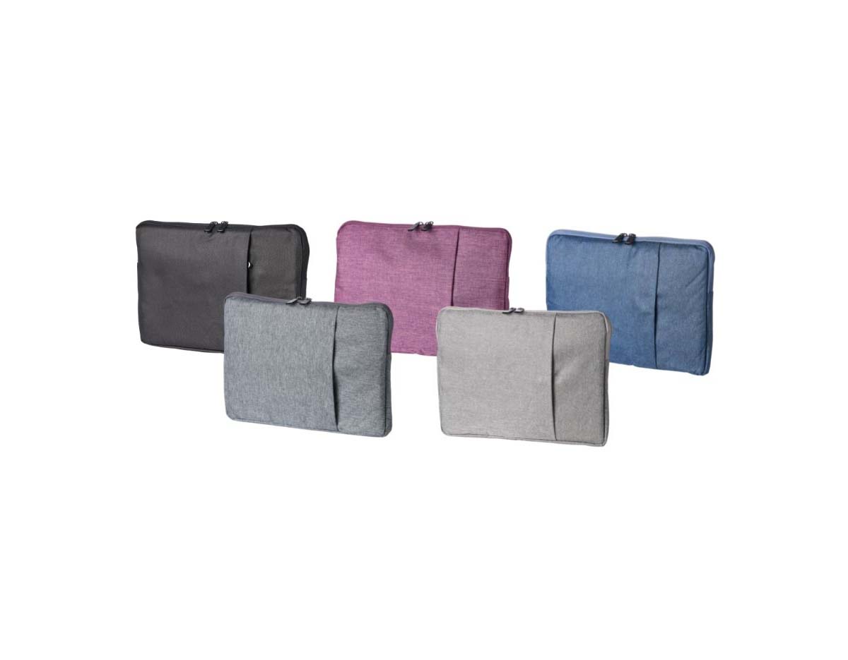 Pasta para tablet de até 12,4 polegadas, feita em poliéster resistente à água. Possui dois compartimentos, sendo o principal com interior forrado e almofadado, oferecendo proteção extra para o dispositivo. Ideal para transporte seguro no dia a dia.