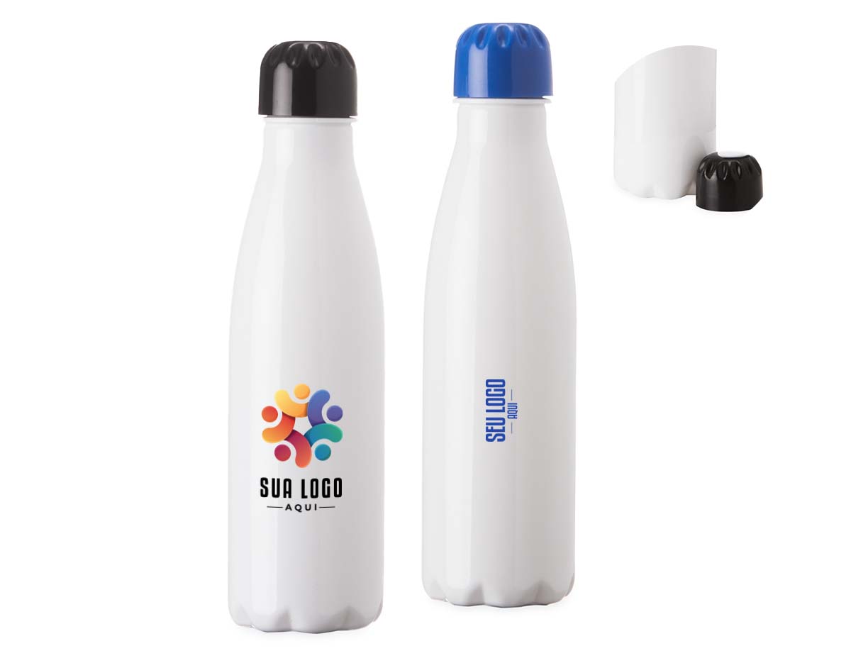 Garrafa produzida em PET, com capacidade para 550ml. Leve e prática, é adequada para armazenar líquidos diversos no dia a dia.