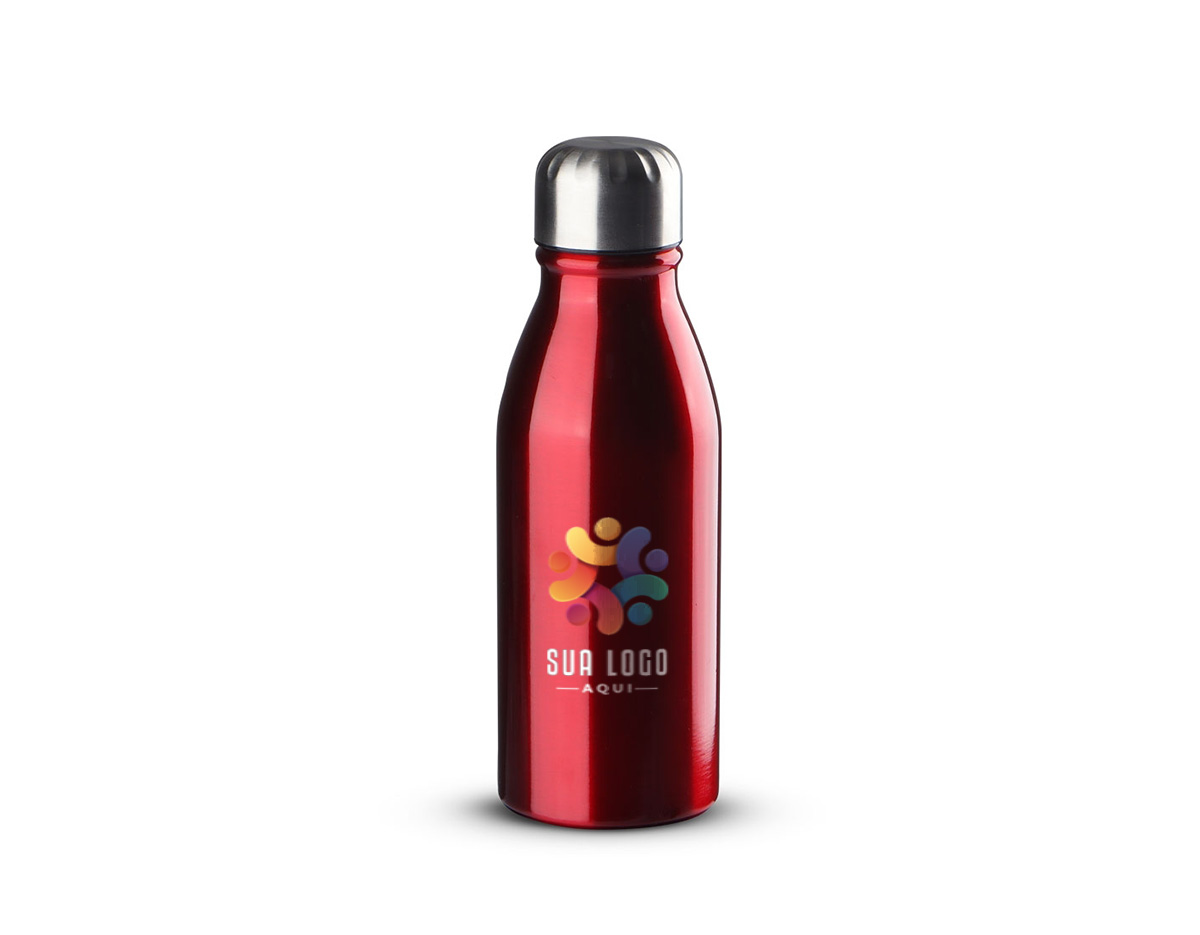 Garrafa de 500ml em alumínio, leve, resistente e perfeita para manter a hidratação em qualquer momento do dia. Ideal para uso em academias, caminhadas, trilhas ou no ambiente de trabalho. Seu design moderno e funcional torna este brinde uma excelente escolha para promover sua marca com praticidade, estilo e sustentabilidade no dia a dia dos seus clientes.