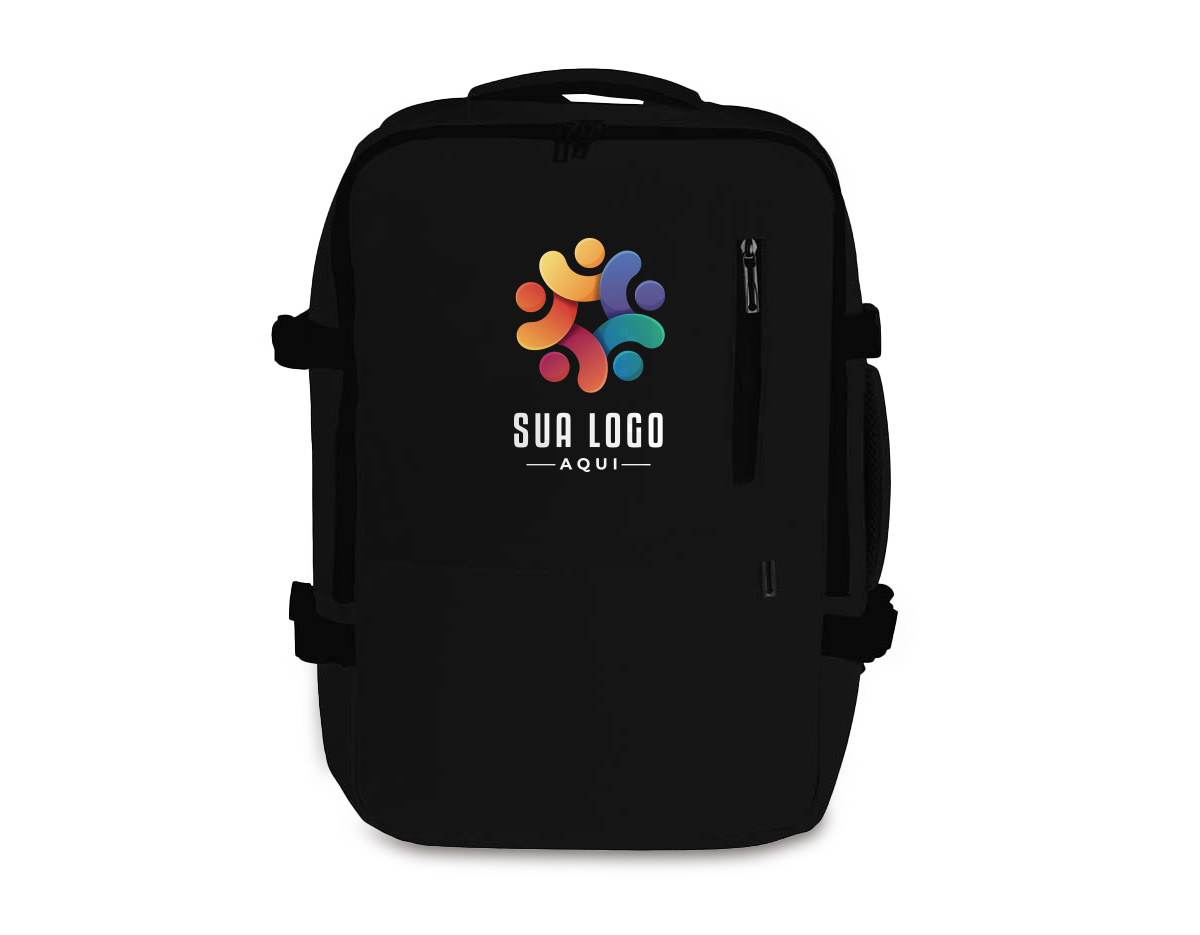 Mochila Pasta confeccionada em poliéster 600D resinado, com dois bolsos frontais e expansor. Possui três engates rápidos, engate para mala de viagem, além de alças de mão e de ombro acolchoadas para maior conforto. Conta com dois compartimentos internos para pequenos objetos, tablet e notebook de até 15,6”, além de elástico interno para manter as roupas no lugar.

Volume: 22L (Sem Expansor)
Volume: 31L (Com Expansor)