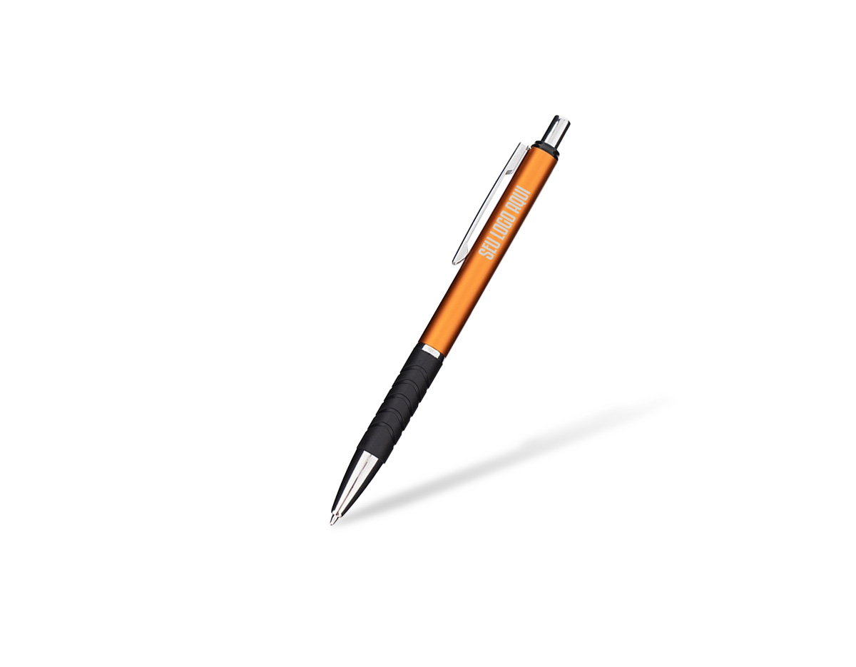Caneta de metal com design elegante e detalhe touch no topo, ideal para interação com dispositivos de telas sensíveis ao toque. Possui escrita suave e precisa, sendo perfeita para uso diário em ambientes profissionais. Um brinde corporativo moderno e funcional, que une tecnologia, praticidade e sofisticação.