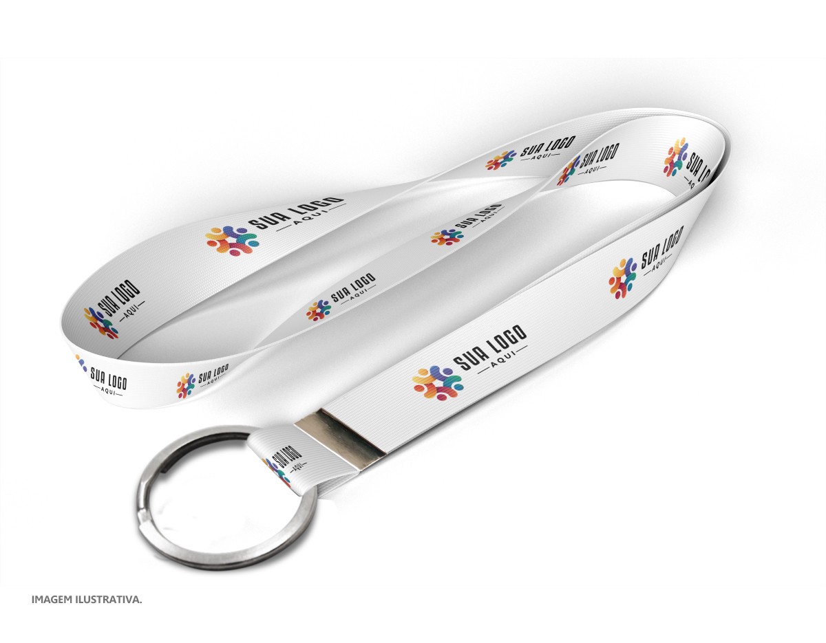 Cordão com argola simples - 85cm X 2,5cm